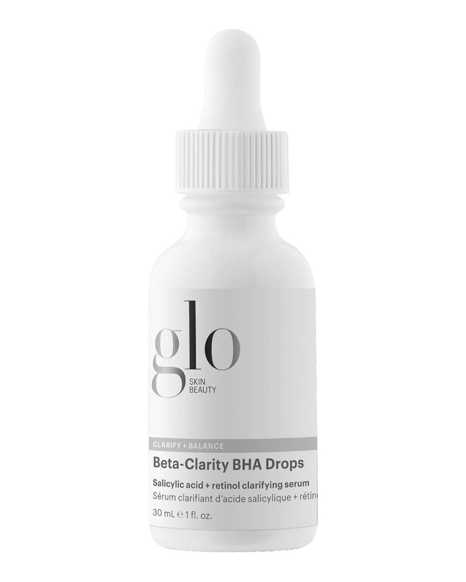 Glo Skin Beauty Beta-Clarity BHA Drops — dropper bottle of salicylic acid + retinol clarifying serum
