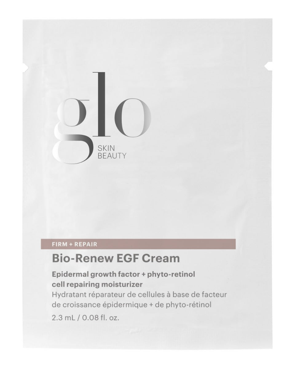 glo SKIN BEAUTY packet: Bio-Renew EGF Cream — Epidermal growth factor + phyto-retinol cell repairing moisturizer