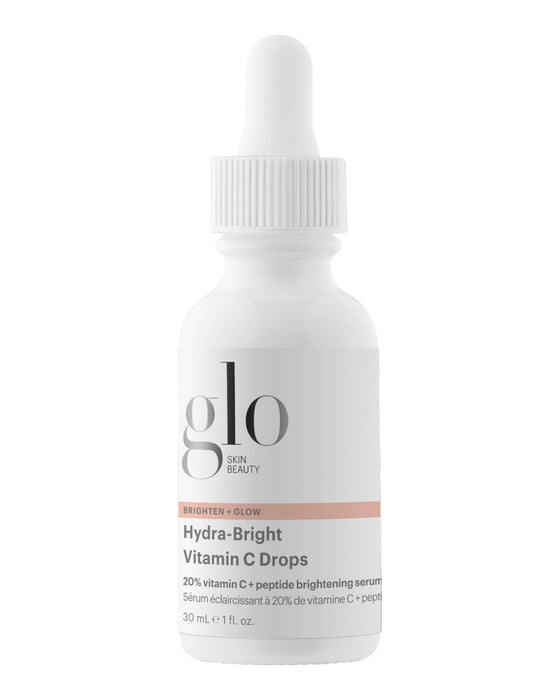 glo SKIN BEAUTY BRIGHTEN + GLOW Hydra-Bright Vitamin C Drops 20% vitamin C + peptide brightening serum 30 mL e 1 fl. oz.